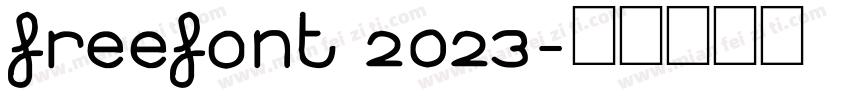 freefont 2023字体转换